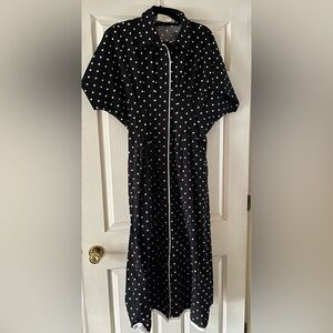 Exquise Polka Dot Dress with Pockets